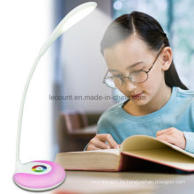 Lámpara de escritorio flexible recargable de LED con 256 colores vivos cambiantes (LTB715A)